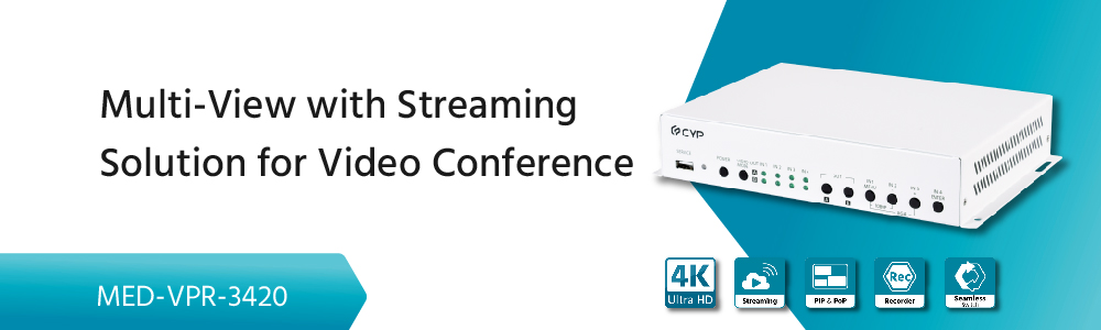 Multi view with stream solution for video conference converter Cypress